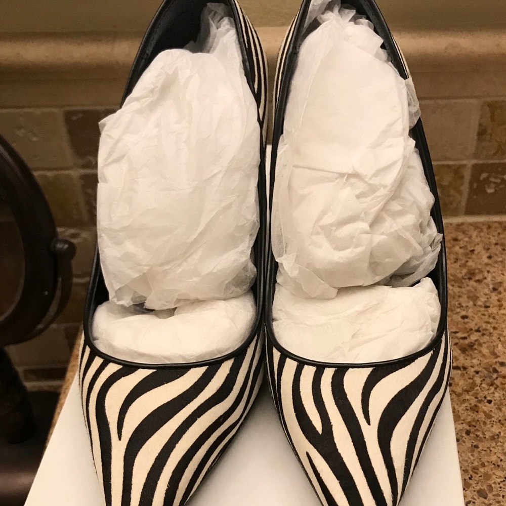 Aldo/ Zebra Hair Print Pumps